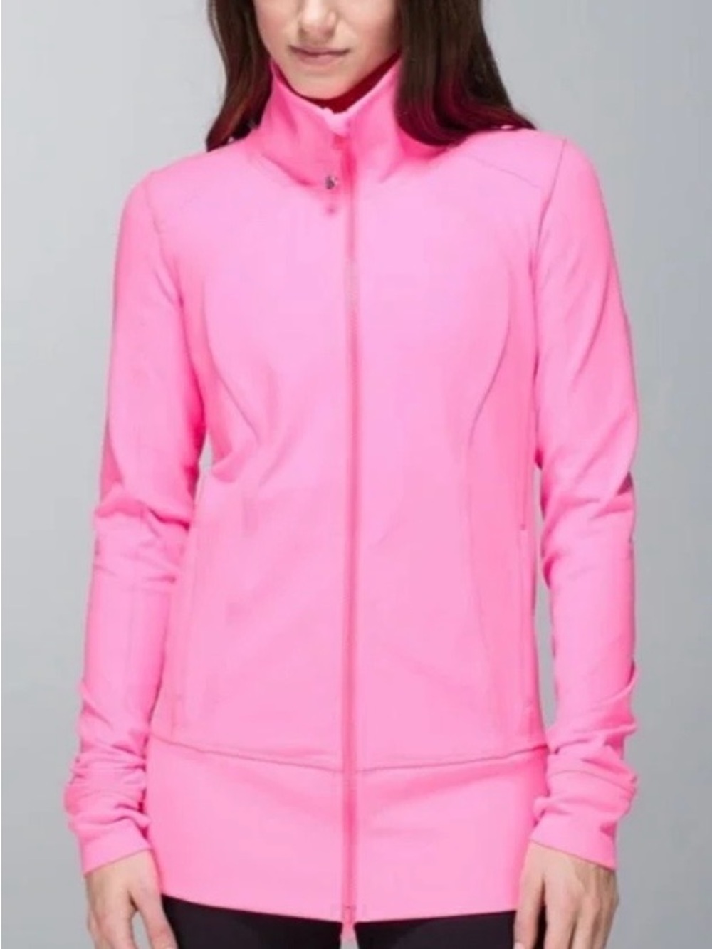 Lululemon Nice Asana Jacket in Zing Pink Light Size 6